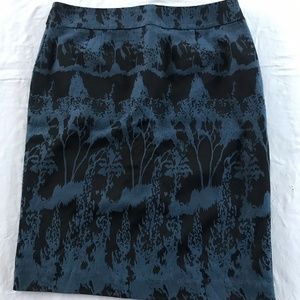 Dex New York Large Pencil Skirt Teal & BLK Exp Zip